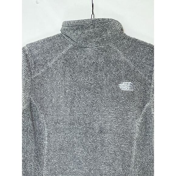 The North Face Women's Large Gray Sherpa Fleece Jacket Full Zip Long Sleeve Cozy - Picture 10 of 11